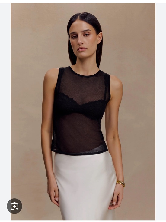 Meshki Tops - Meshki Dollie Sheer Knit Tank Top